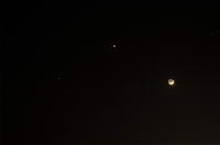Mond, Venus und Plejaden
